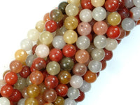 Jade Beads, 6mm, Round Beads-RainbowBeads