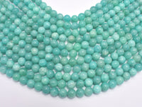 Amazonite-Green 8mm Round Beads, 15.5 Inch-RainbowBeads
