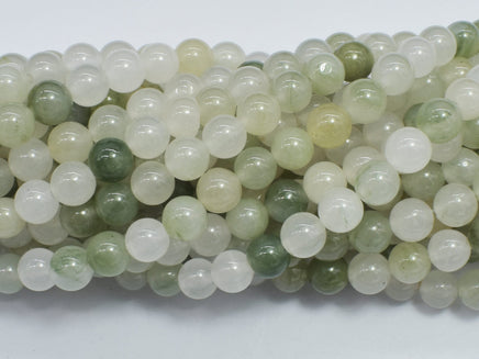 Natural Jade 6mm (6.7mm) Round-Rainbow Beads