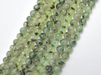 Prehnite, 7mm, Round Beads, 15.5 Inch-RainbowBeads