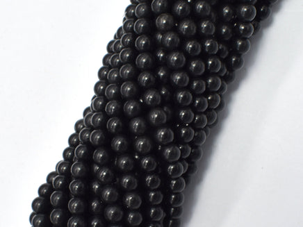 Genuine Shungite Beads, 4mm (4.4mm), Round-RainbowBeads