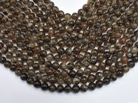 Black Gold Super Seven Beads, Rutilated Quartz, 8mm (8.7mm)-RainbowBeads