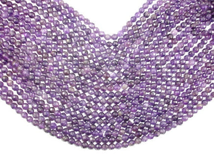 Amethyst, 6mm Faceted Round-RainbowBeads