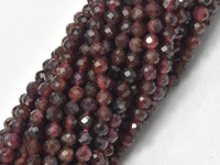 Red Garnet Beads, 3mm Micro Faceted Round-RainbowBeads