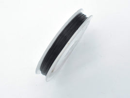 2Rolls Black Stretch Elastic Beading Cord, 0.5mm, 2 Rolls-20 Meters-RainbowBeads