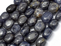 Iolite Beads, Approx 10x14mm Nugget Beads, 15.5 Inch-RainbowBeads