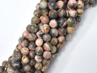 Rhodochrosite, 8mm, Round, 15 Inch-RainbowBeads