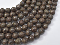 Chocolate Labradorite Beads, 10mm (10.4mm)-RainbowBeads