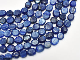 Blue Kyanite Approx. 9x11mm Irregular Oval Beads-RainbowBeads