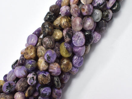 Genuine Charoite, Approx. 9-12mm Nugget Beads-RainbowBeads