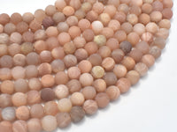 Matte Sunstone Beads, Round, 6mm-RainbowBeads