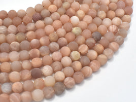 Matte Sunstone Beads, Round, 6mm-RainbowBeads