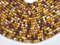 Mookaite Beads, 4x6mm Faceted Rondelle-RainbowBeads