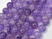 Amethyst, 10mm (10.2mm) Round Beads, 15.5 Inch, Full strand-RainbowBeads