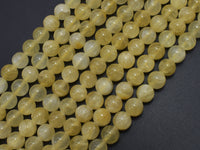 Yellow Selenite, Gypsum, 8mm (8.6mm), Round-RainbowBeads