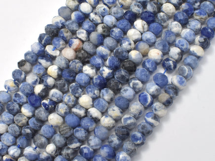 Sodalite Beads, 4x6mm Faceted Rondelle-RainbowBeads