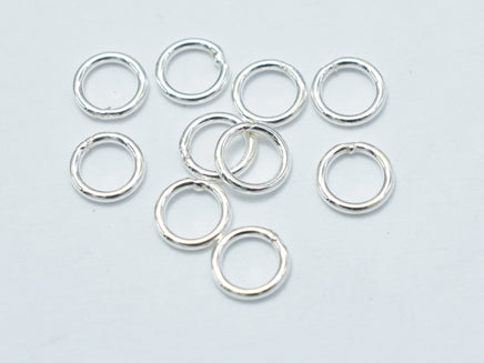 40pcs 925 Sterling Silver Close Jump Ring, 4mm-RainbowBeads