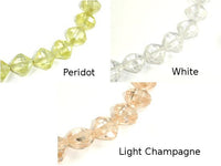 Cubic Zirconia Beads, CZ beads, 6 x 6 mm Faceted Diamond Beads, 6 Inch, 1 strand, 20 beads, Hole 0.8 mm, A quality (DI0606)-RainbowBeads