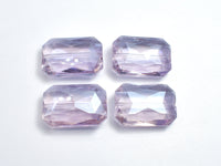 Crystal Glass 18x26mm Faceted Rectangle Beads, Lavender, 2pieces-RainbowBeads