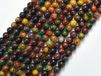 Malaysia Jade - Green & Yellow 6mm Round-RainbowBeads