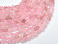 Madagascar Rose Quartz, 6x8mm Nugget Beads, 15.5 Inch-RainbowBeads