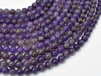 Amethyst Beads, 6mm(6.6mm) Round-RainbowBeads