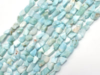 Dominican Larimar Beads, 5x7mm, Nugget Beads-RainbowBeads