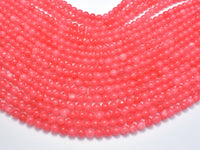 Jade Beads - Pink, 6mm Round-RainbowBeads