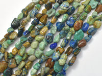 Natural Azurite, 5x7mm Nugget Beads, 15.5 Inch-RainbowBeads