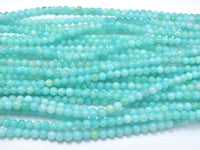 Russian Amazonite Beads, Green Amazonite, 4mm Round-RainbowBeads
