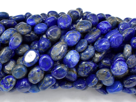 Natural Lapis Lazuli, Approx 6x8mm Nugget Beads-RainbowBeads