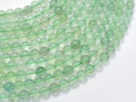 Green Fluorite Beads, 6mm (6.5mm) Round-RainbowBeads