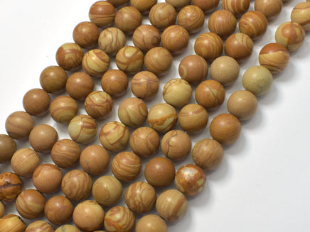 Wood Jasper Beads, Round, 10mm, 15.5 Inch-RainbowBeads
