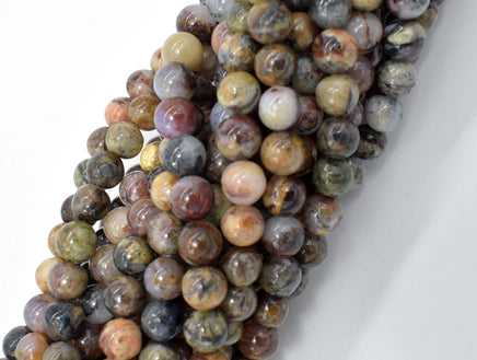 Pietersite Beads, 6mm (5.8mm) Round Beads-RainbowBeads