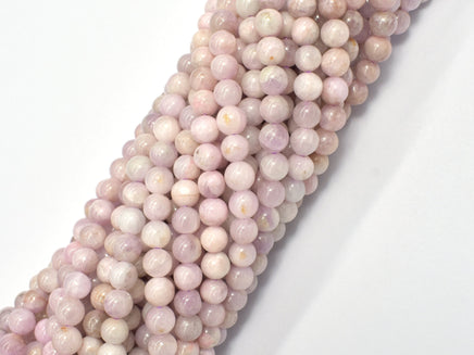 Kunzite Beads, 5mm (5.3mm) Round-RainbowBeads