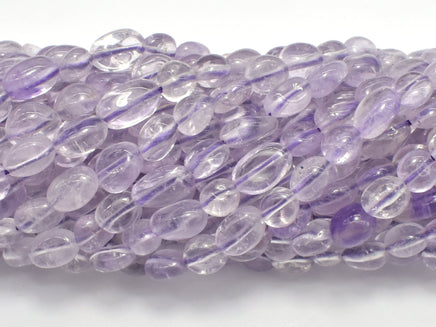 Amethyst-Light Purple, 6x7mm Nugget Beads-RainbowBeads