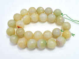 AGATE BEADS, 14MM FACETED ROUND-RainbowBeads