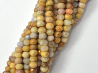 Crazy Lace Agate, 4x6mm Faceted Rondelle-RainbowBeads