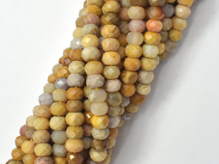 Crazy Lace Agate, 4x6mm Faceted Rondelle-RainbowBeads