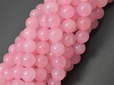 Rose Quartz Beads, 8mm (8.4mm) Round Beads-RainbowBeads