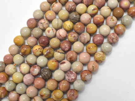 African Agate, 8mm, Round, 15.5 Inch-RainbowBeads