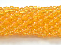 Citrine Beads, 8mm Round Beads-RainbowBeads