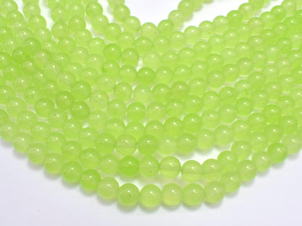 Jade - Light Green, 8mm (8.2mm) Round-RainbowBeads