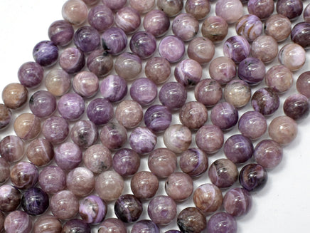 Genuine Charoite, 6mm Round Beads-RainbowBeads