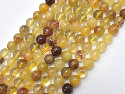 Mixed Rutilated Quartz, 8mm (8.5mm), Round-RainbowBeads