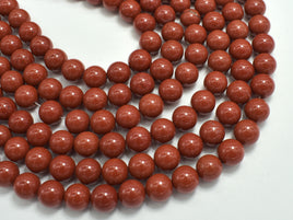Red Jasper Beads, 8mm(8.7mm), Round Beads-RainbowBeads