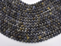 Iolite Beads, 6mm, Round Beads-RainbowBeads