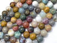 Ocean Jasper Beads, Round, 8mm (8.4mm)-RainbowBeads