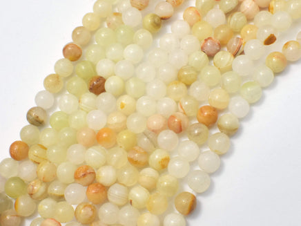 Afghan Jade Beads, 6mm Round Beads, 14 Inch-RainbowBeads