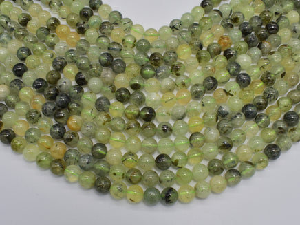 Prehnite Beads, 8mm Round Beads-RainbowBeads
